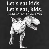 Funny Lets Eat Punctuation Saves Lives Grammar Golf Towel