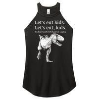 Funny Lets Eat Punctuation Saves Lives Grammar Women's Perfect Tri Rocker Tank