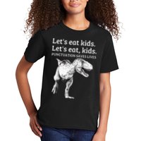 Funny Lets Eat Punctuation Saves Lives Grammar Kids T-Shirt