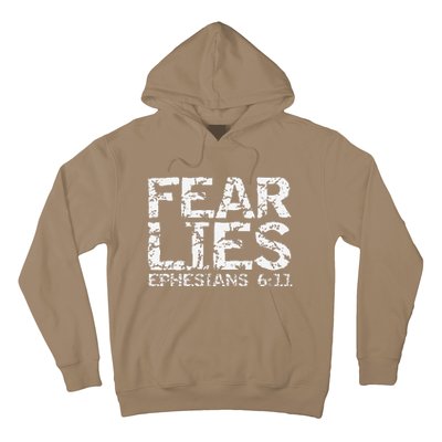 Fear Lies Ephesians 611 Armor Of God Saying Bible Verse Hoodie