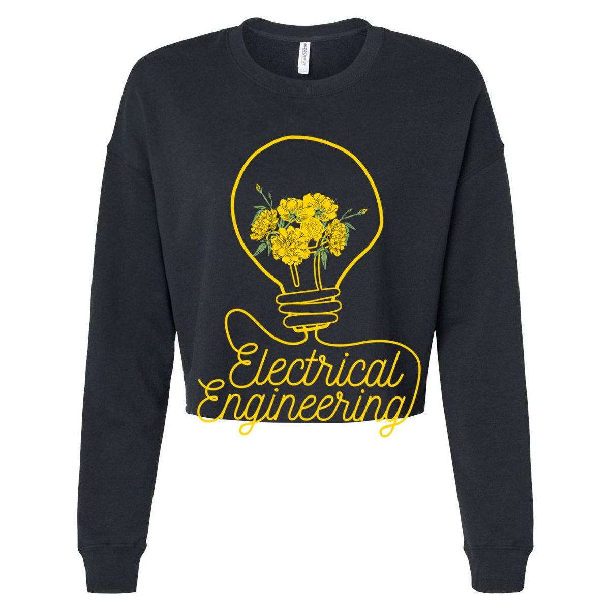 Flower Lightbulb Electrical Engineering Gift Cooling Performance Crew T-Shirt