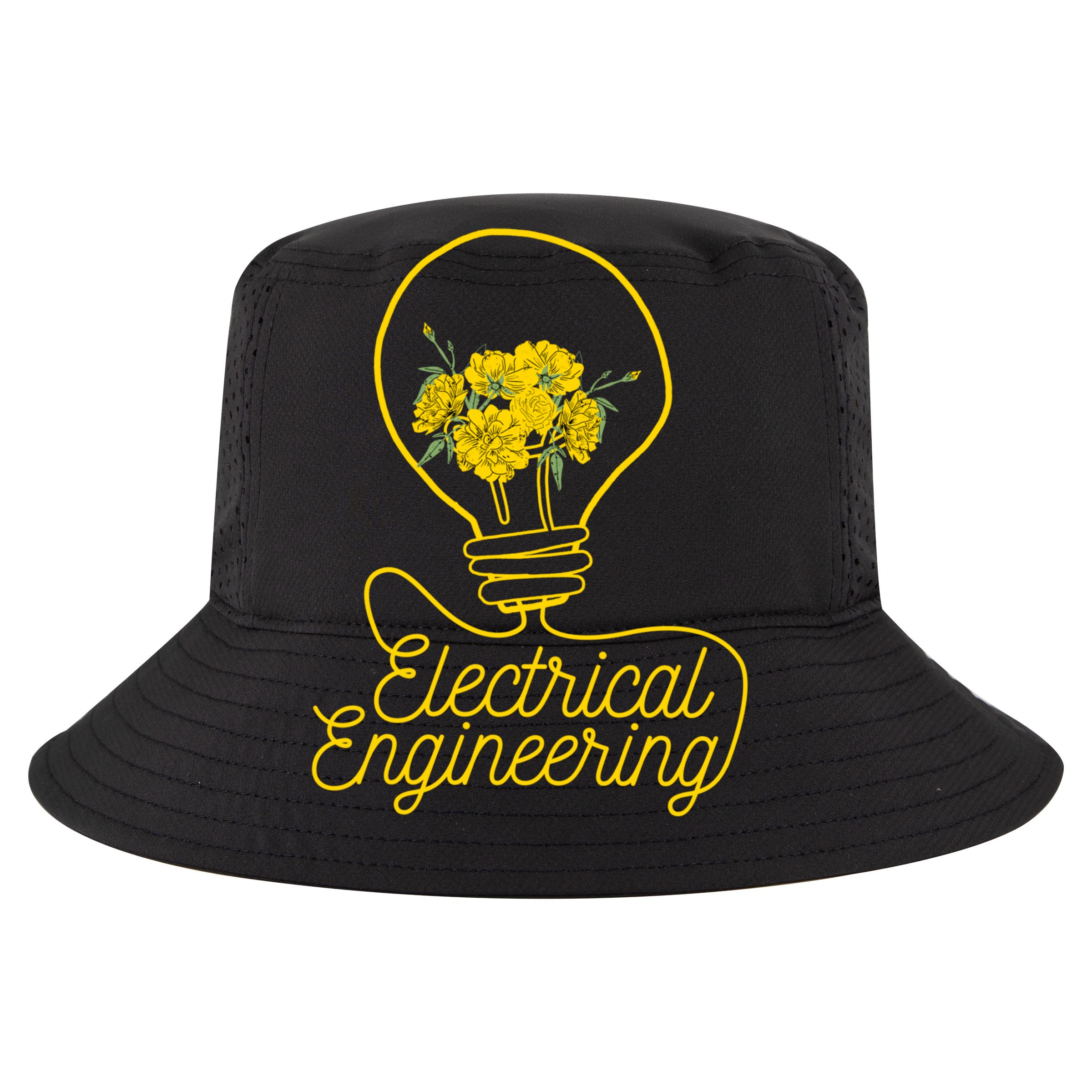 Flower Lightbulb Electrical Engineering Gift Cooling Performance Crew T-Shirt
