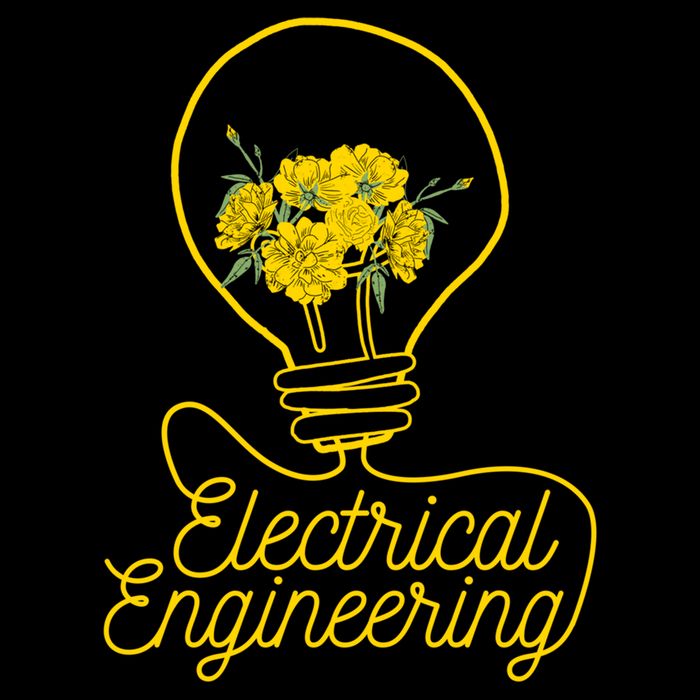 Flower Lightbulb Electrical Engineering Gift Cooling Performance Crew T-Shirt