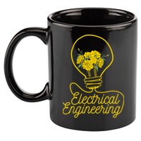 Flower Lightbulb Electrical Engineering Gift 11oz C Handle Ceramic Mug