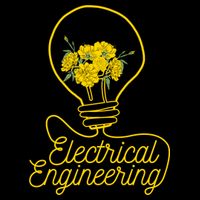 Flower Lightbulb Electrical Engineering Gift Women's Crop Top Tee