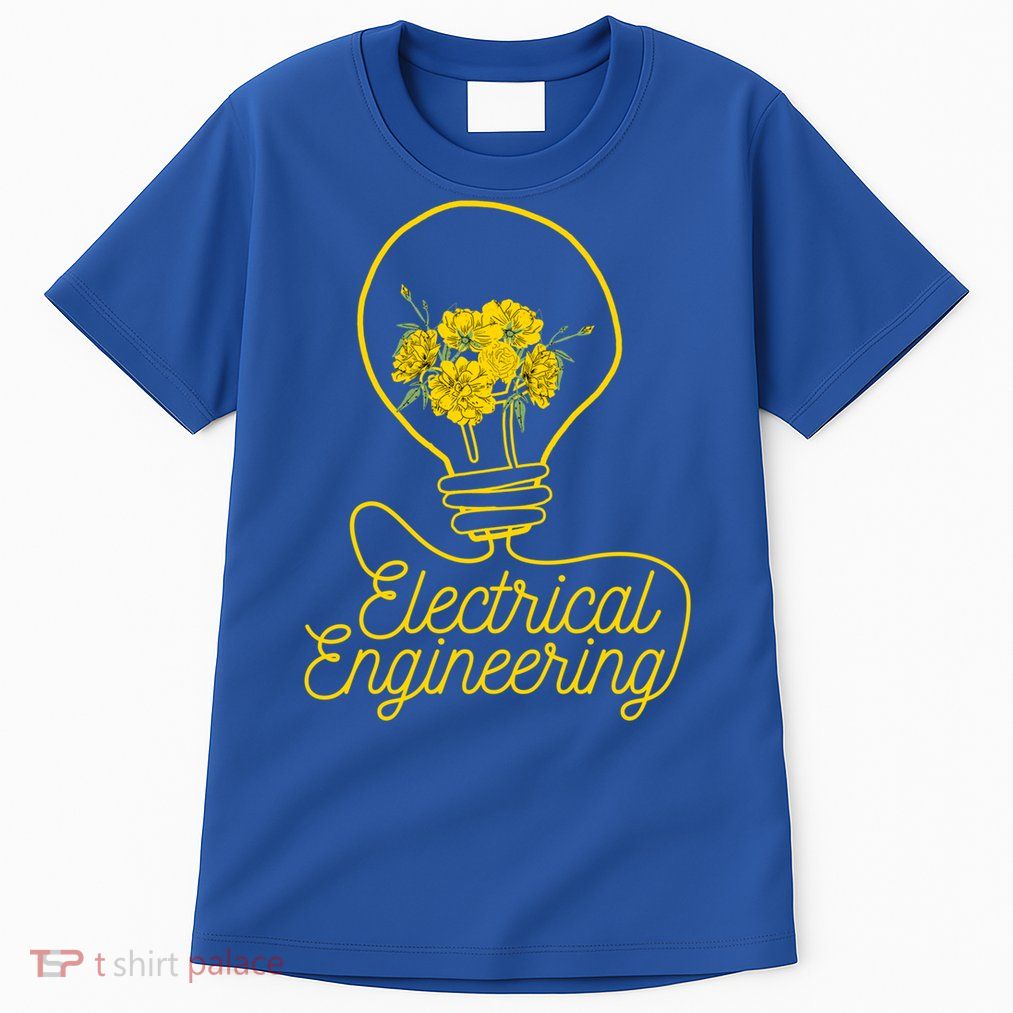 Flower Lightbulb Electrical Engineering Gift Tall T-Shirt