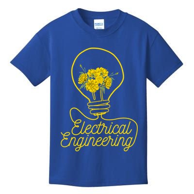 Flower Lightbulb Electrical Engineering Gift Kids T-Shirt