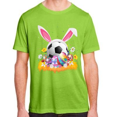 Football Lover Easter Egg Funny Football Easter Sunday Gift Adult ChromaSoft Performance T-Shirt