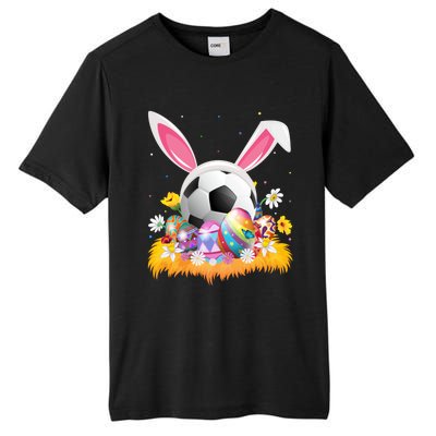 Football Lover Easter Egg Funny Football Easter Sunday Gift Tall Fusion ChromaSoft Performance T-Shirt