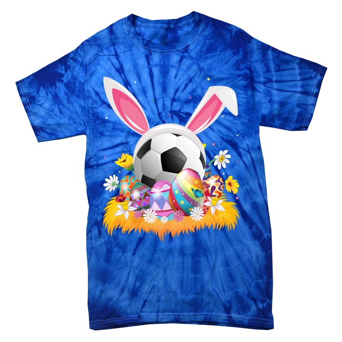 Football Lover Easter Egg Funny Football Easter Sunday Gift Tie-Dye T-Shirt