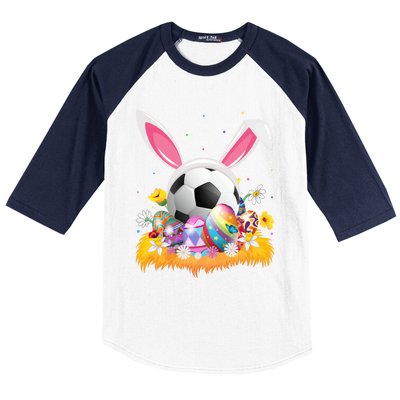 Football Lover Easter Egg Funny Football Easter Sunday Gift Baseball Sleeve Shirt