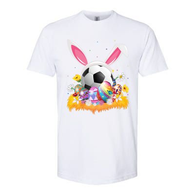 Football Lover Easter Egg Funny Football Easter Sunday Gift Softstyle CVC T-Shirt