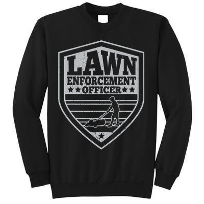 Funny Lawn Enforcement Officer Dad Lawn Mowing Sweatshirt
