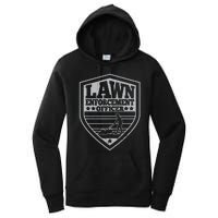 Funny Lawn Enforcement Officer Dad Lawn Mowing Women's Pullover Hoodie