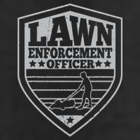 Funny Lawn Enforcement Officer Dad Lawn Mowing 25L Jumbo Tote