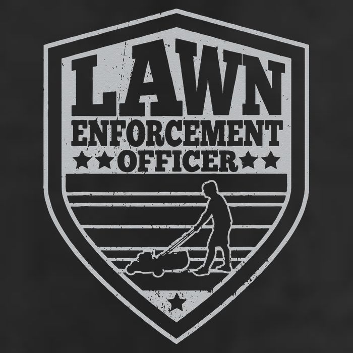 Funny Lawn Enforcement Officer Dad Lawn Mowing 25L Jumbo Tote
