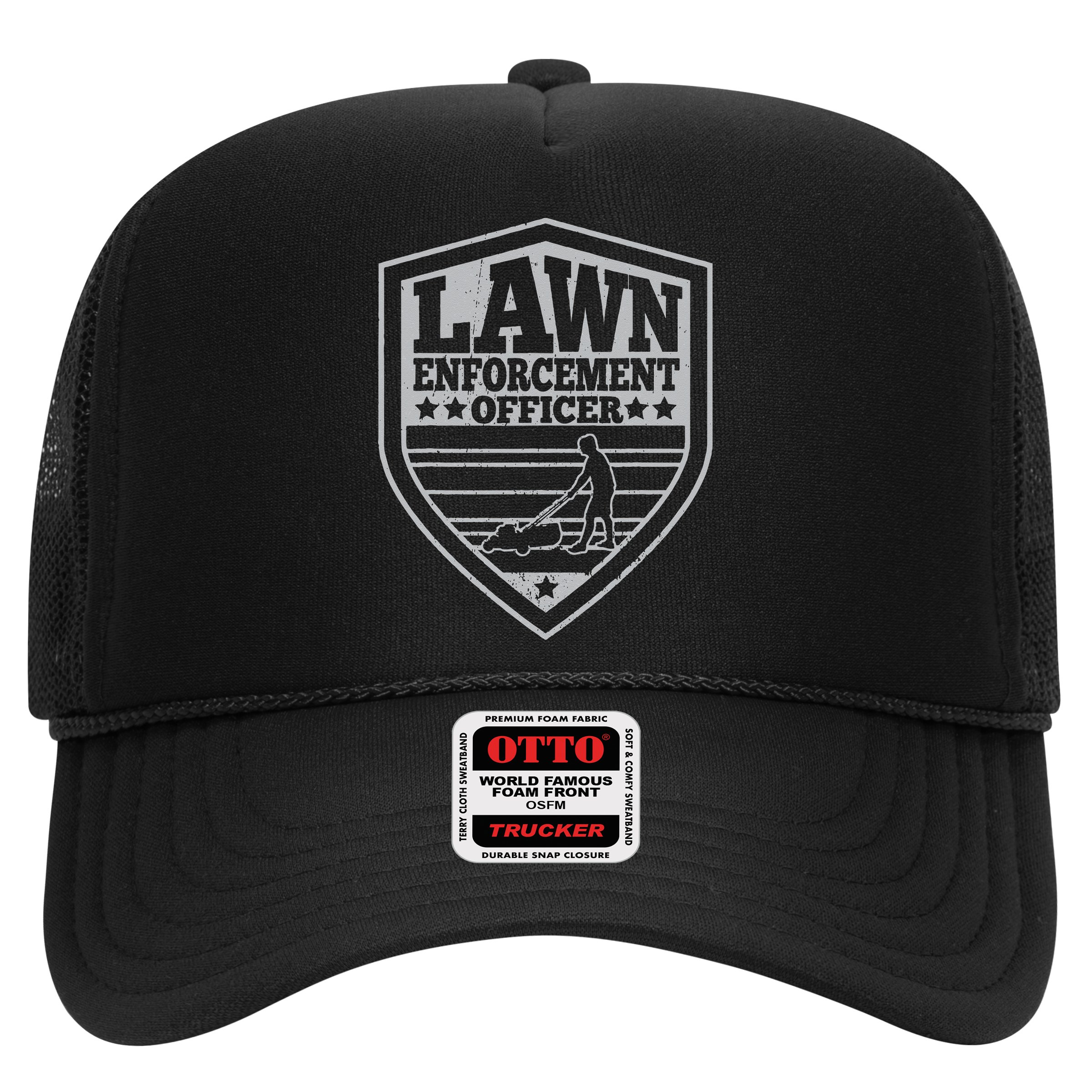 Funny Lawn Enforcement Officer Dad Lawn Mowing Hat