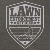 Funny Lawn Enforcement Officer Dad Lawn Mowing Cotton Canvas Backpack