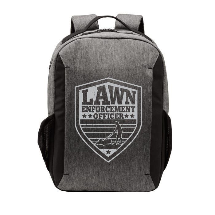 Funny Lawn Enforcement Officer Dad Lawn Mowing Vector Backpack