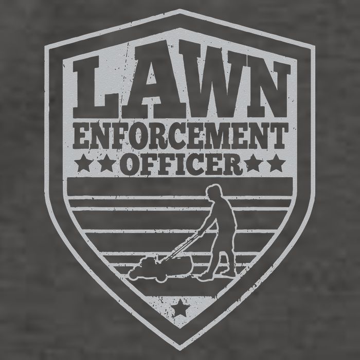 Funny Lawn Enforcement Officer Dad Lawn Mowing Vector Backpack