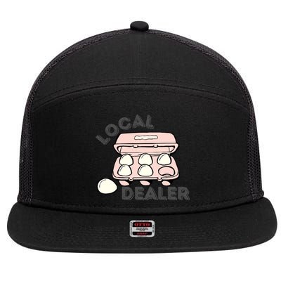 Funny Local Egg Dealer 7 Panel Mesh Trucker Snapback Hat