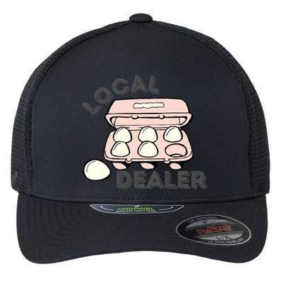 Funny Local Egg Dealer Flexfit Unipanel Trucker Cap