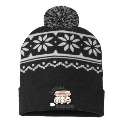 Funny Local Egg Dealer USA-Made Snowflake Beanie