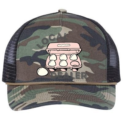 Funny Local Egg Dealer Retro Rope Trucker Hat Cap