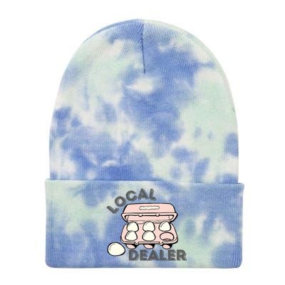 Funny Local Egg Dealer Tie Dye 12in Knit Beanie