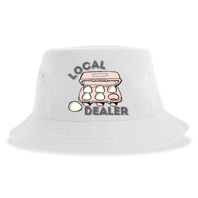 Funny Local Egg Dealer Sustainable Bucket Hat