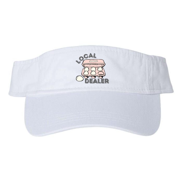 Funny Local Egg Dealer Valucap Bio-Washed Visor