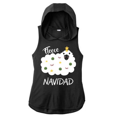 Fleece Navidad Ladies PosiCharge Tri-Blend Wicking Draft Hoodie Tank