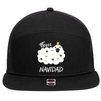 Fleece Navidad 7 Panel Mesh Trucker Snapback Hat