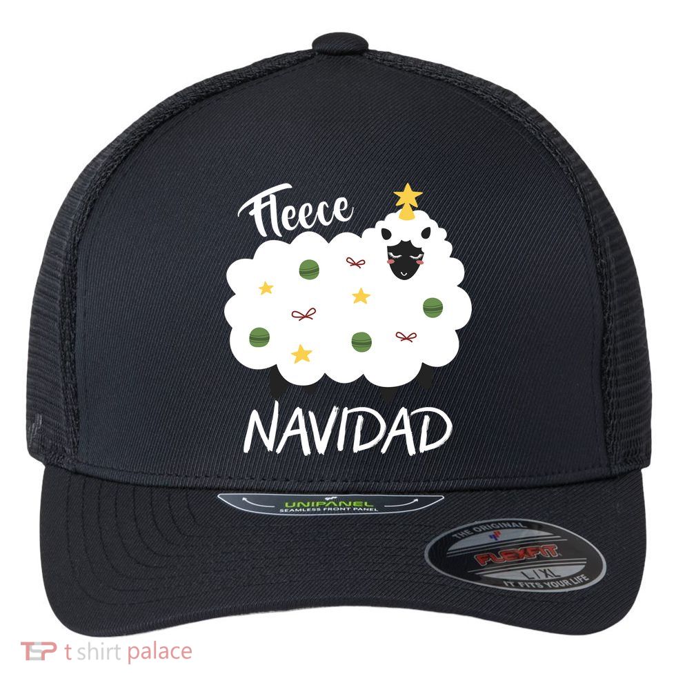 Fleece Navidad Flexfit Unipanel Trucker Cap