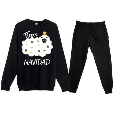 Fleece Navidad Premium Crewneck Sweatsuit Set