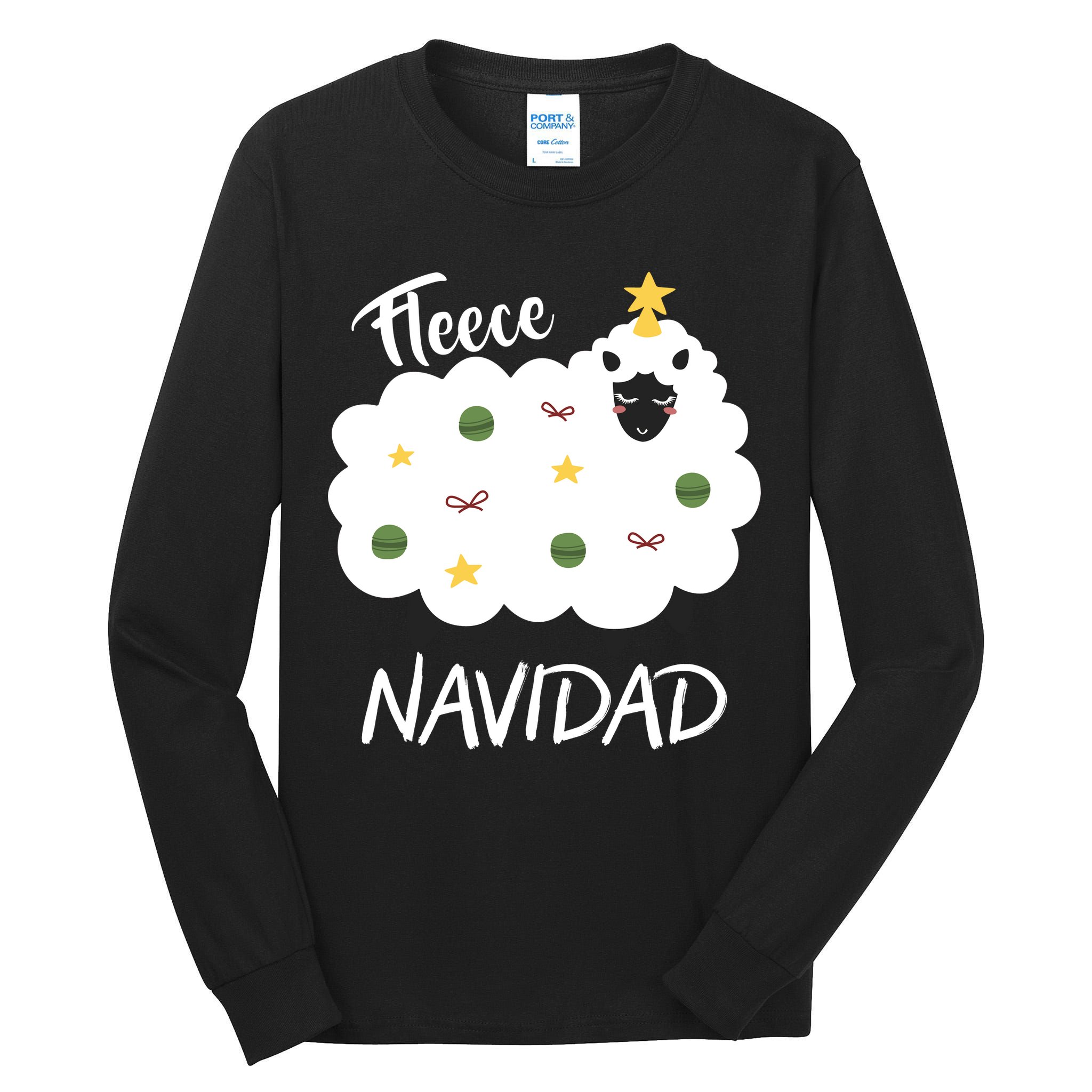 Fleece Navidad Tall Long Sleeve T-Shirt