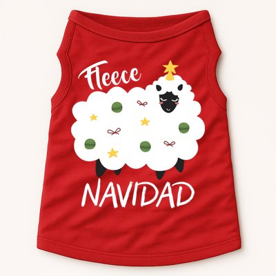 Fleece Navidad Doggie Tank