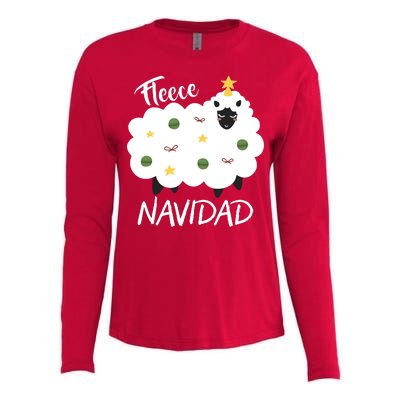 Fleece Navidad Womens Cotton Relaxed Long Sleeve T-Shirt