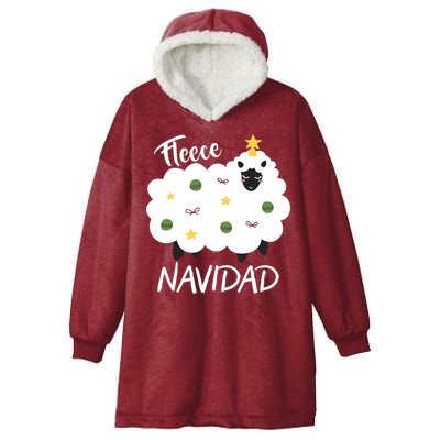 Fleece Navidad Hooded Wearable Blanket