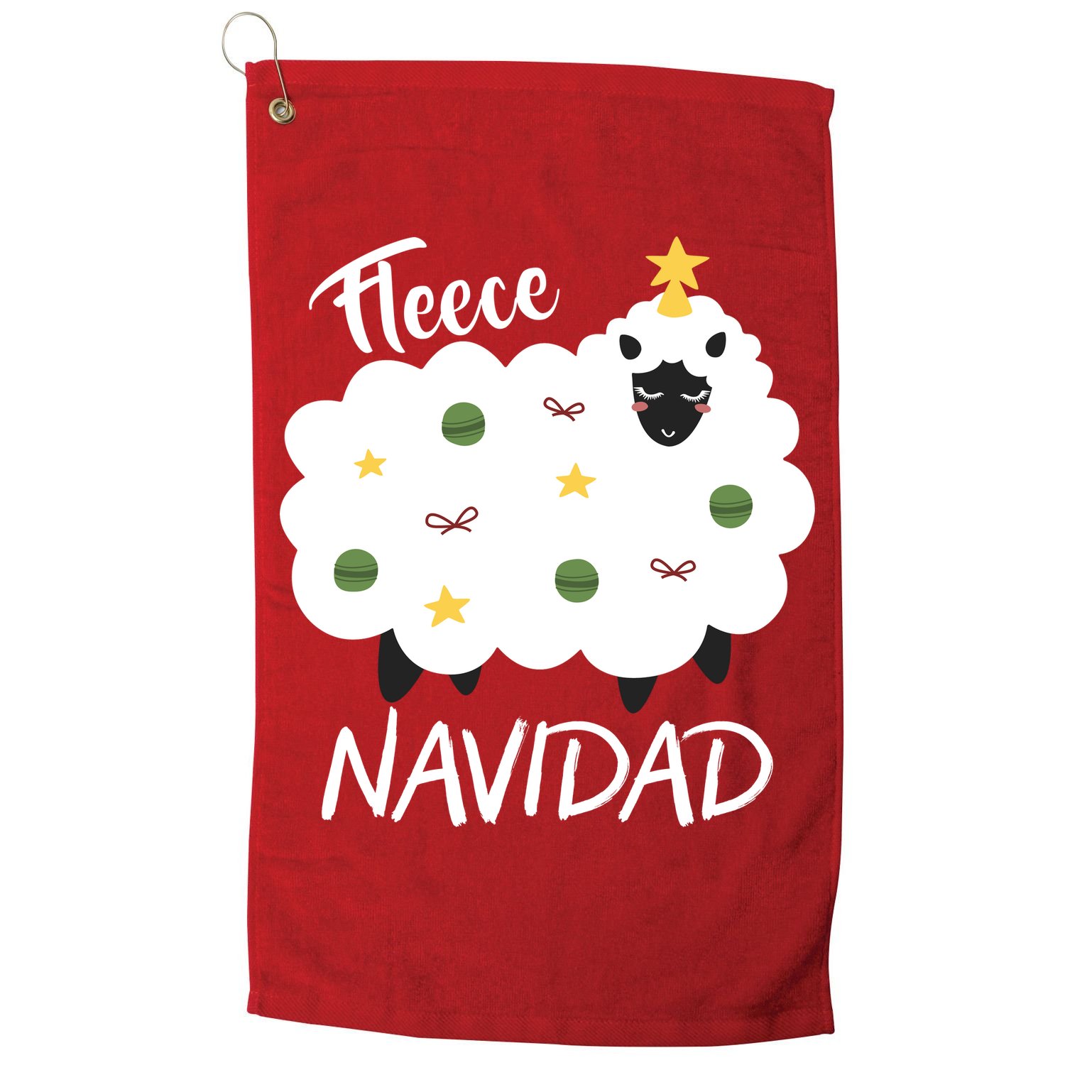 Fleece Navidad Golf Towel