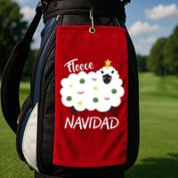 Fleece Navidad Golf Towel