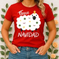 Fleece Navidad Womens T-Shirt
