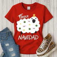 Fleece Navidad Womens T-Shirt