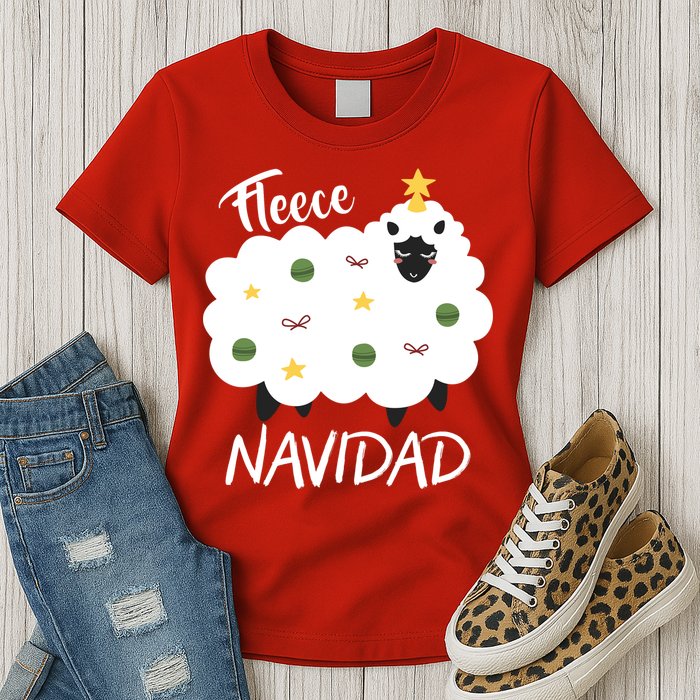 Fleece Navidad Womens T-Shirt