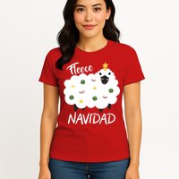 Fleece Navidad Womens T-Shirt