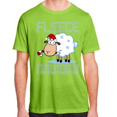 Fleece Navidad Sheep Lamb Ugly Christmas Sweater Design Adult ChromaSoft Performance T-Shirt