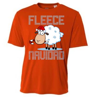 Fleece Navidad Sheep Lamb Ugly Christmas Sweater Design Cooling Performance Crew T-Shirt