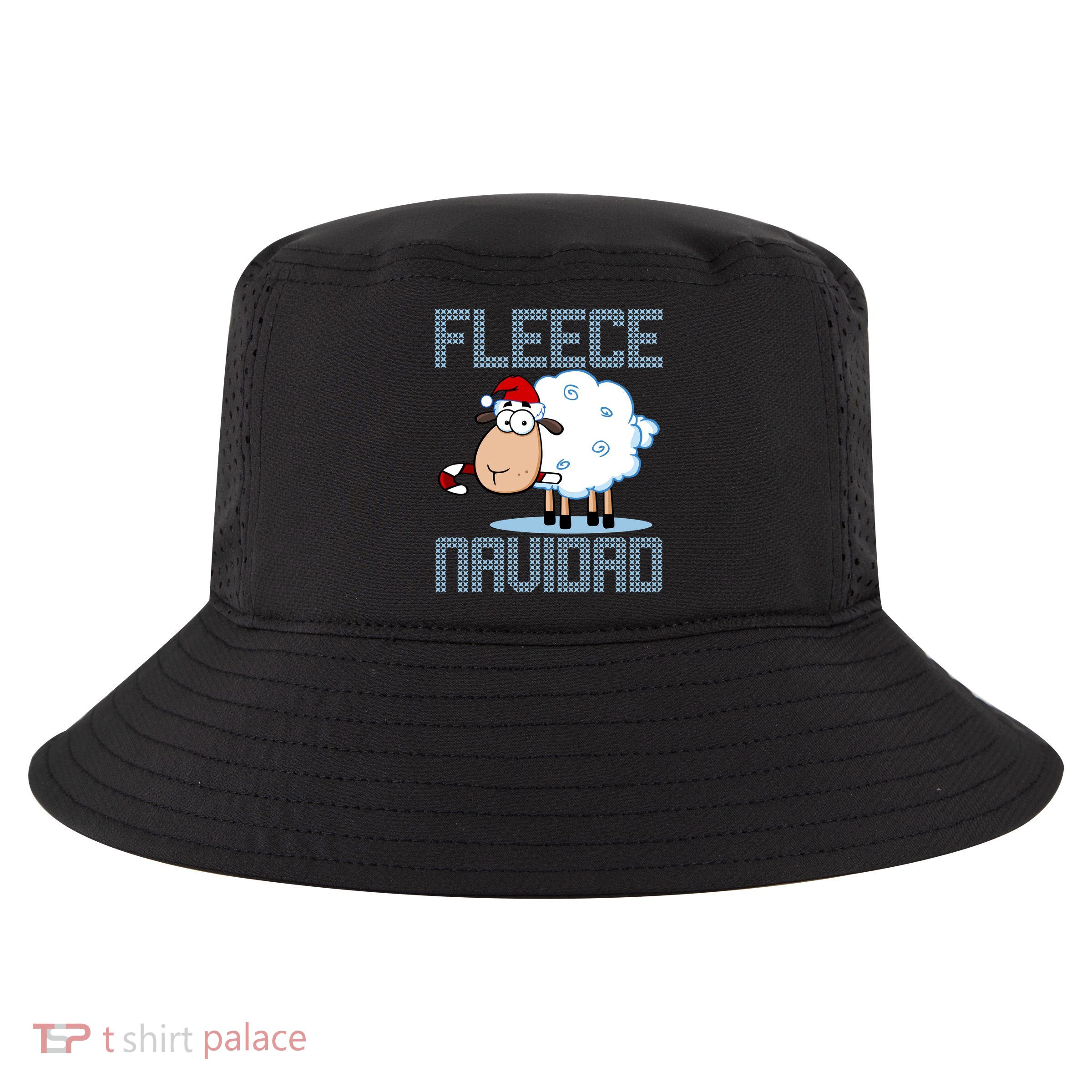 Fleece Navidad Sheep Lamb Ugly Christmas Sweater Design Cool Comfort Performance Bucket Hat