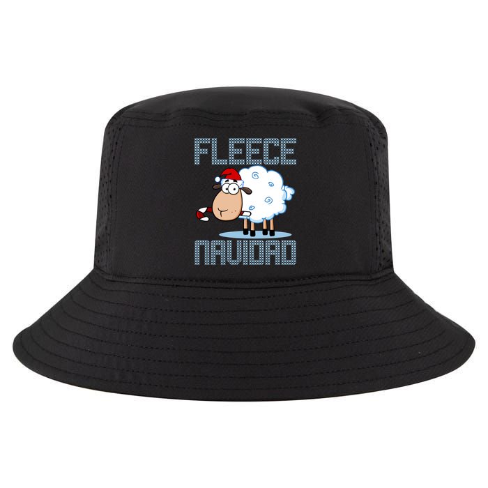 Fleece Navidad Sheep Lamb Ugly Christmas Sweater Design Cool Comfort Performance Bucket Hat