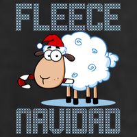 Fleece Navidad Sheep Lamb Ugly Christmas Sweater Design 7 Panel Mesh Trucker Snapback Hat
